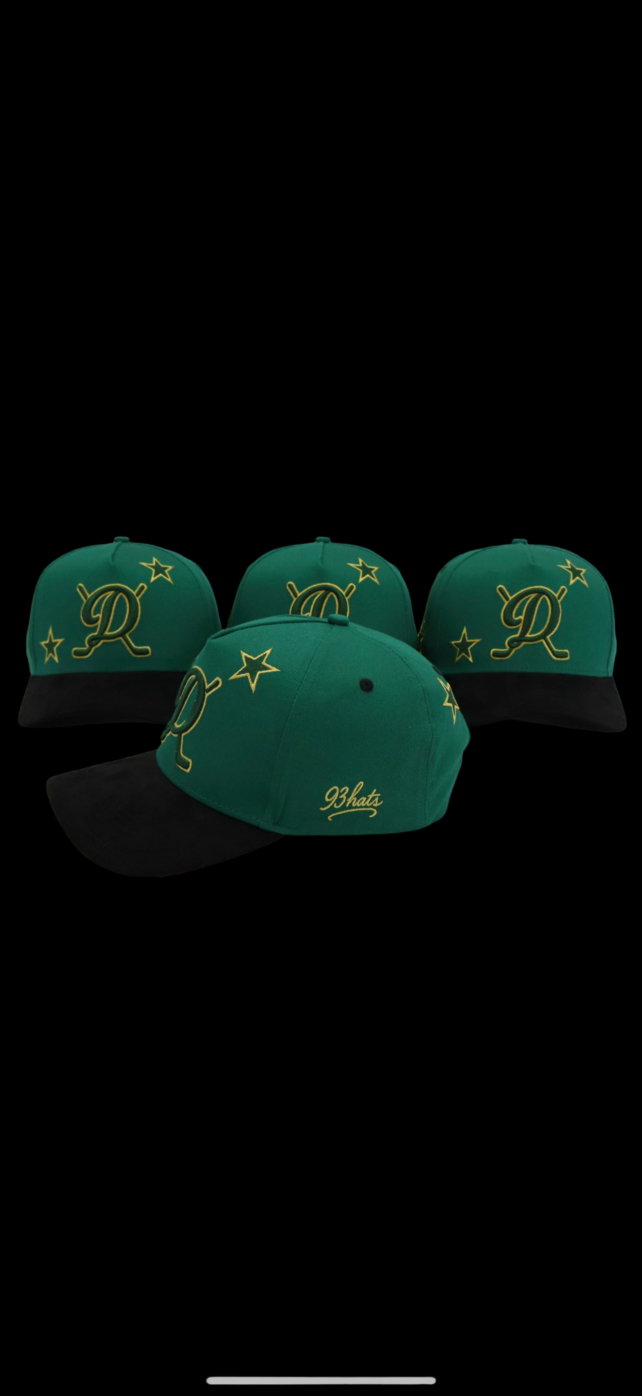 Dallas stars green & black suede