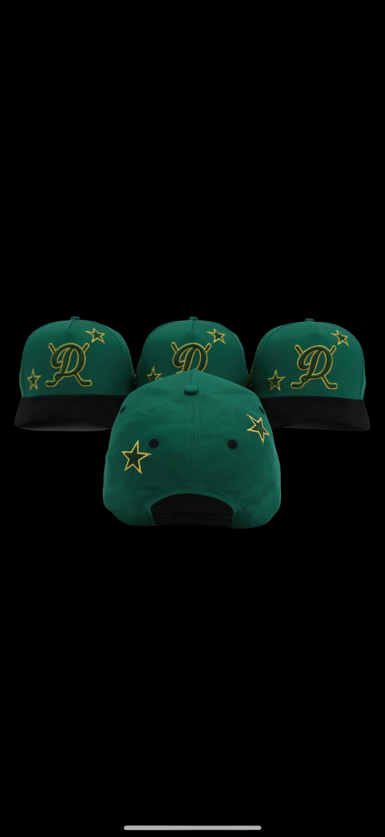 Dallas stars green & black suede