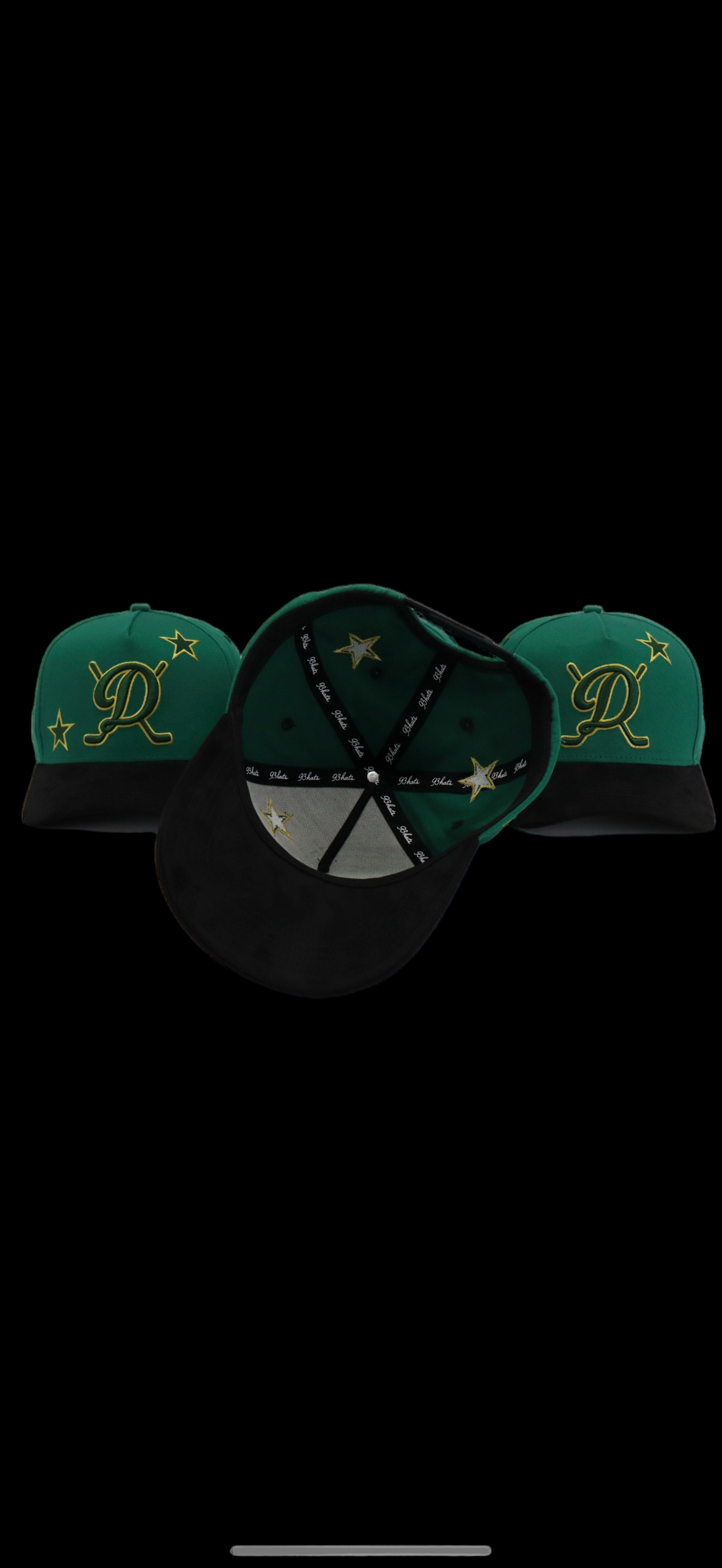 Dallas stars green & black suede